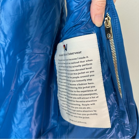 NWT AVIATION NATION 5 STRIPE VEST - GLOSSY SNORKEL BLUE SZ M - Picture 9 of 9